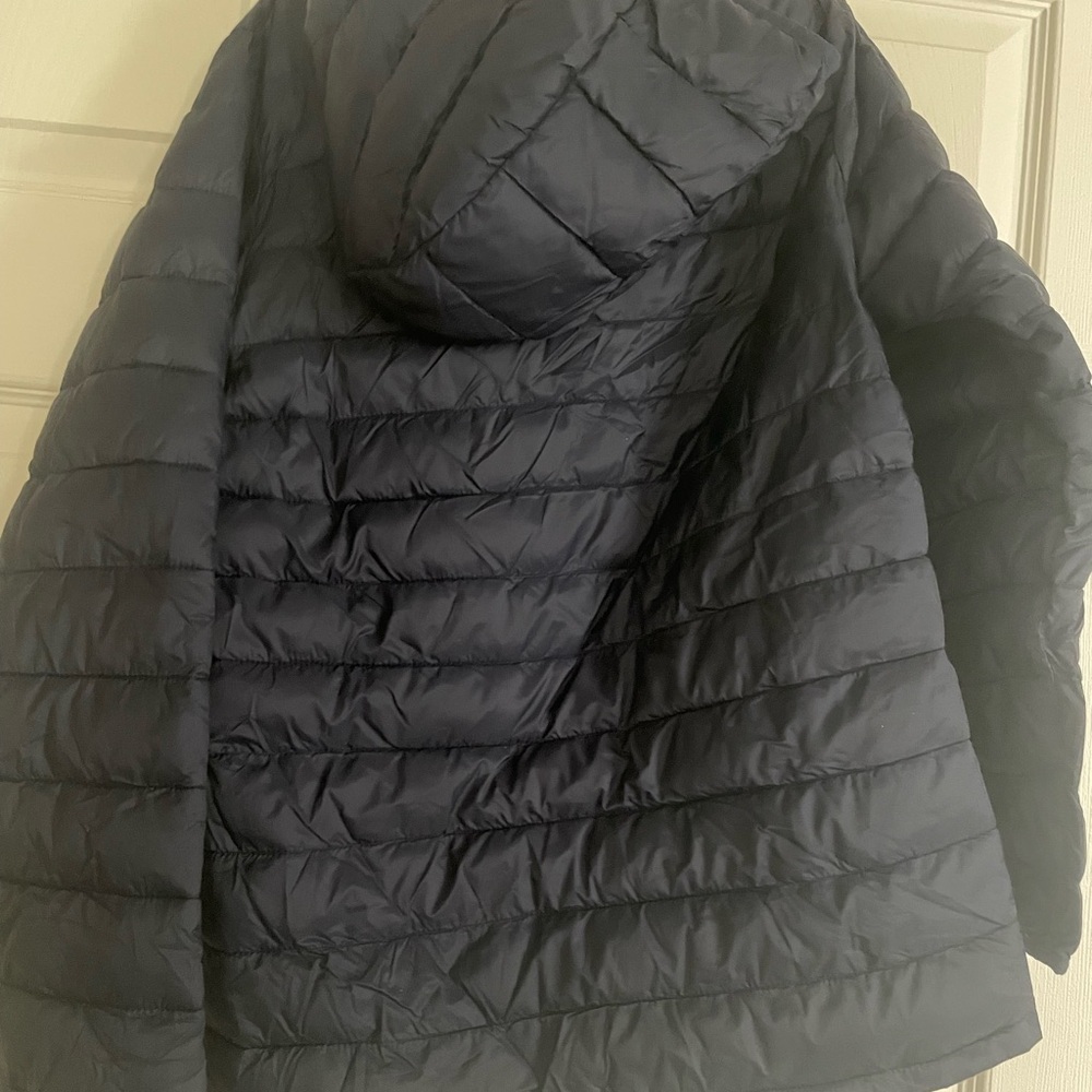 GAP navy Puffer Jacket Quilted Mid-Length - Picture 2 of 3